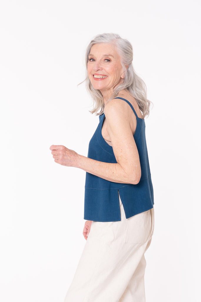 woman modeling Katiusca tank