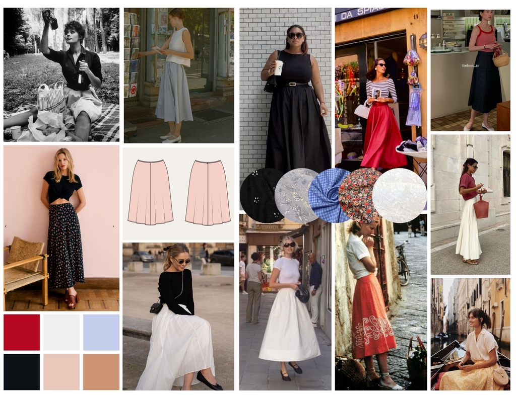 Arbor skirt moodboard