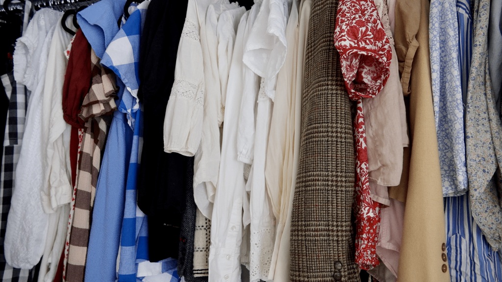 closet organized by color showing clear color preferences