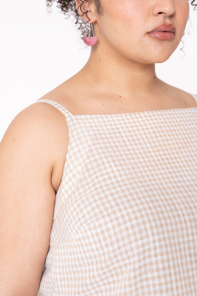 woman modeling Katiusca tank