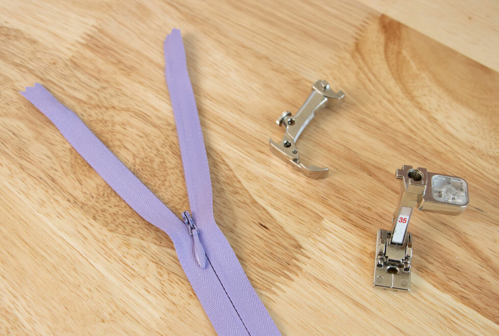 [image-07: flat lay of the author's favorite invisible zipper tools mentioned above]