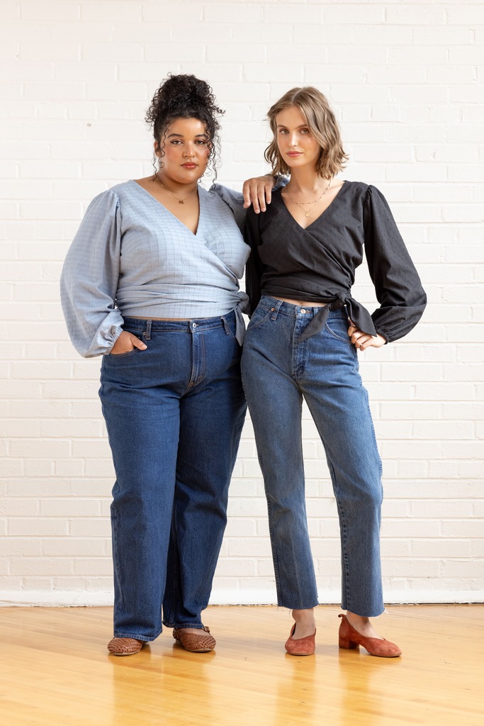 Women modeling Idra tops