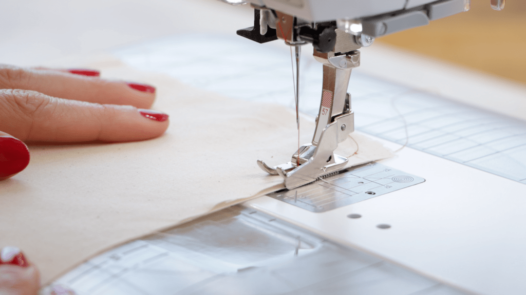 sewing with a quarter-inch foot